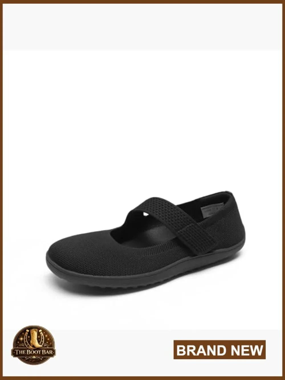Women's Mary Jane Ballet Flats Wide Toe Box Arch Support Knit Office Casual
